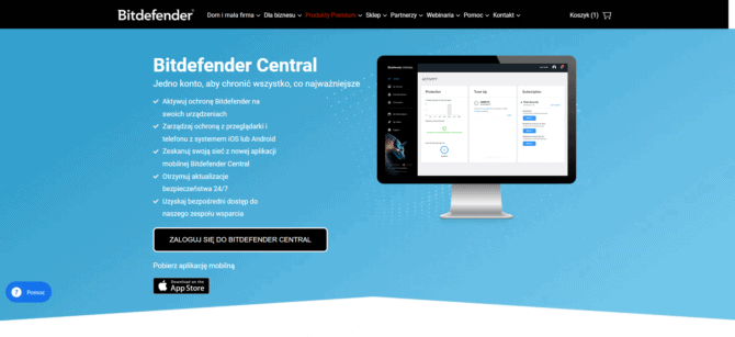 Strona Bitdefender Central