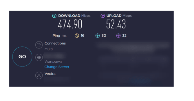 Speedtest 1 - NordVPN