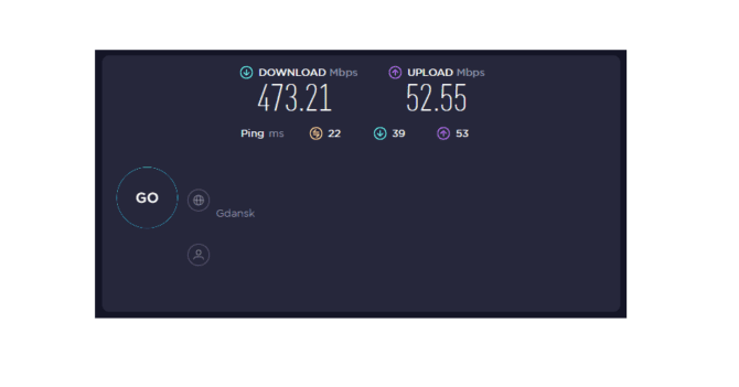 Norton VPN - speedtest bez VPN